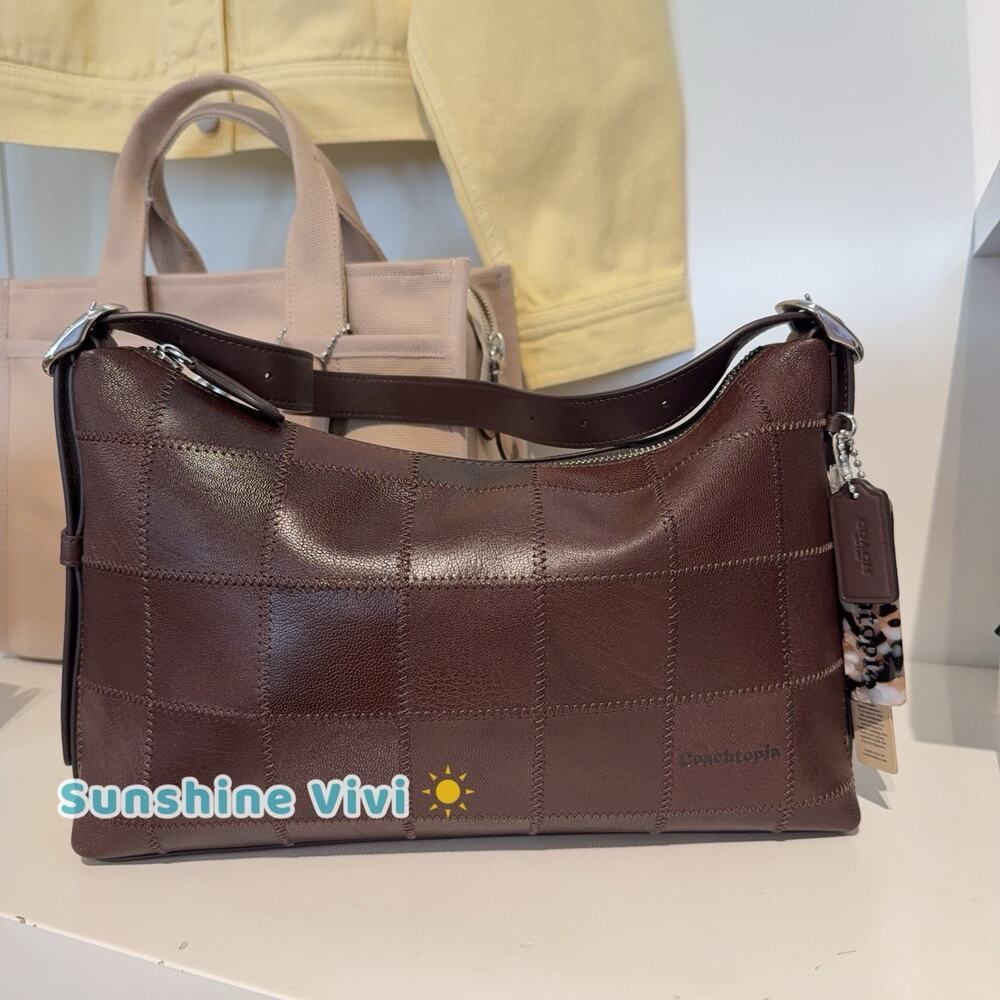 NWT Coach Alter/Ego Slouchy Shoulder Bag Leather CFT99 Maple